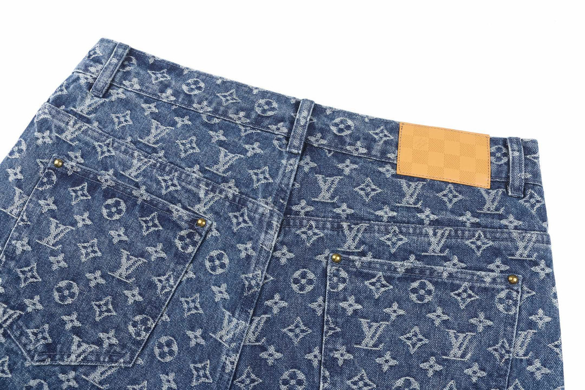 Louis Vuitton Monogram Denim Shorts