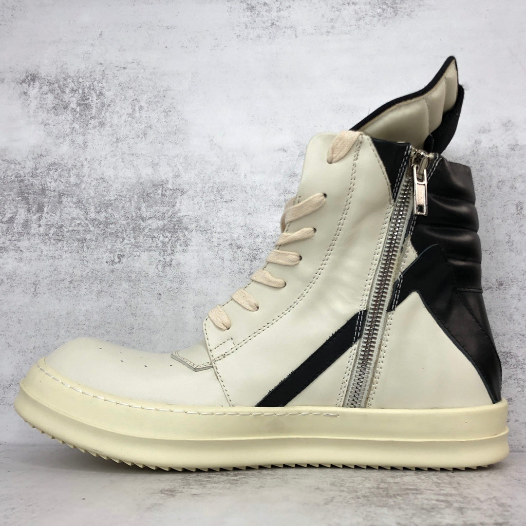 Rick Owens Geobasket "White-Black"