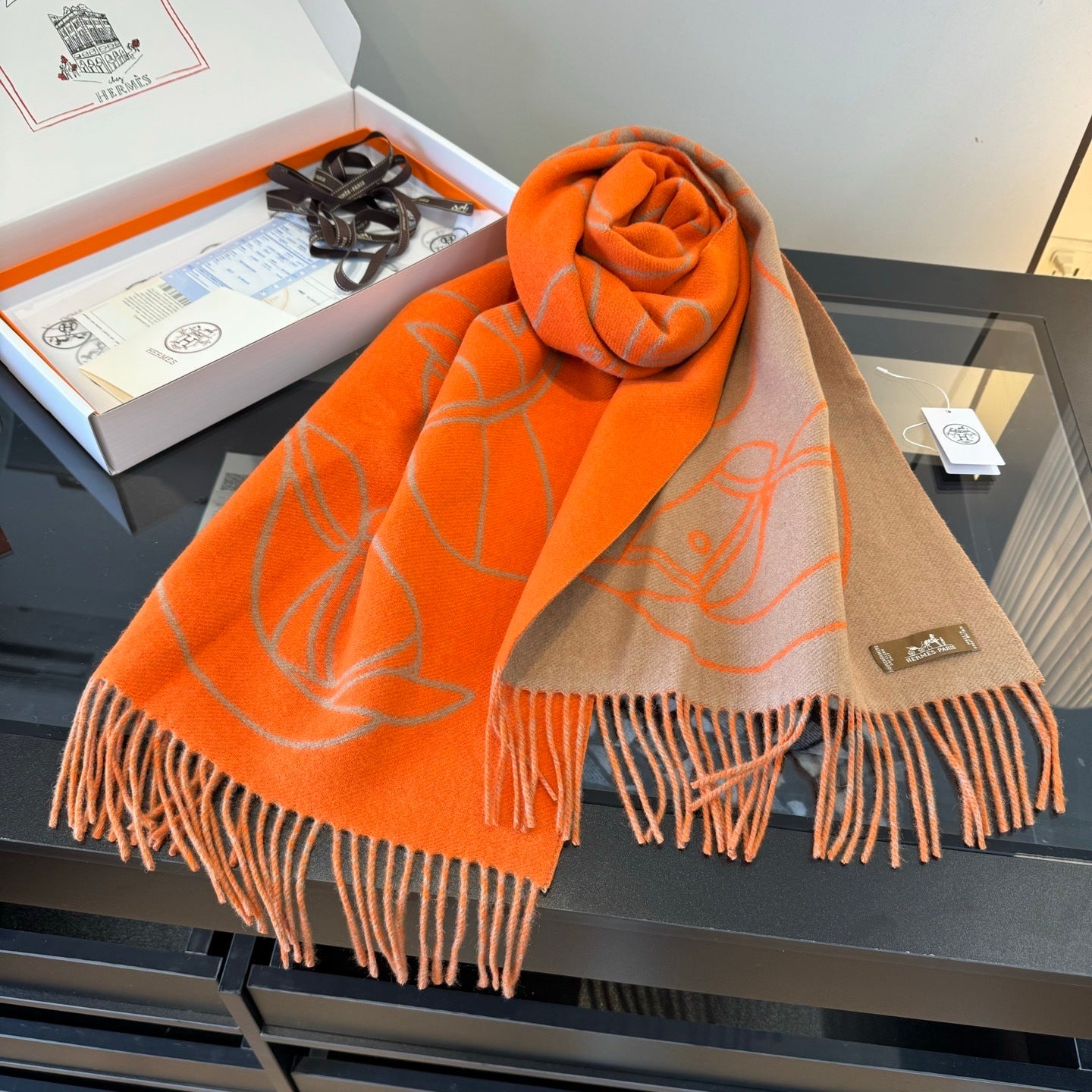 Hermes Scarf "Orange"