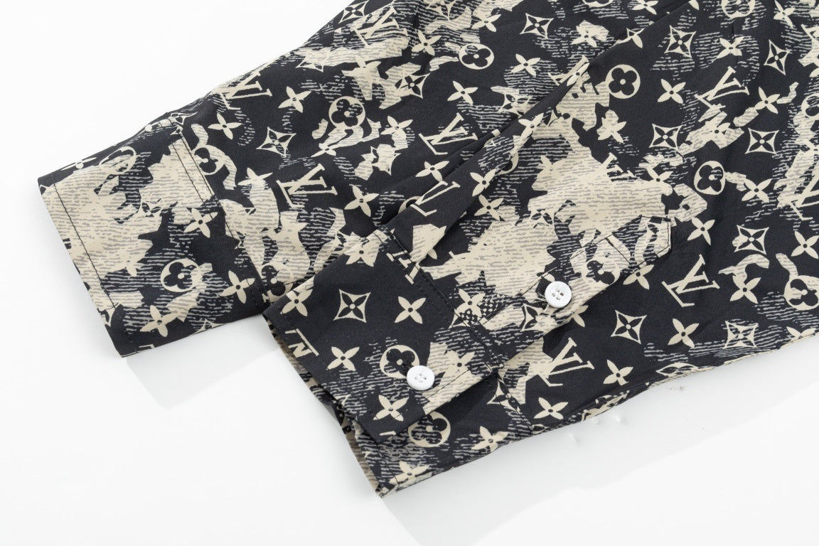 Louis Vuitton Monogram Shirt "Black-Beige"