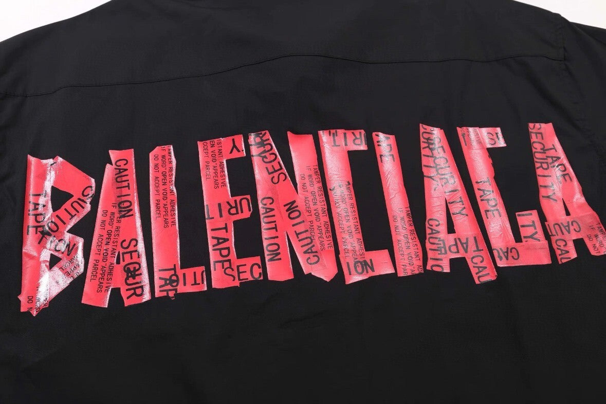 Balenciaga Short Shirt "Black-Red"