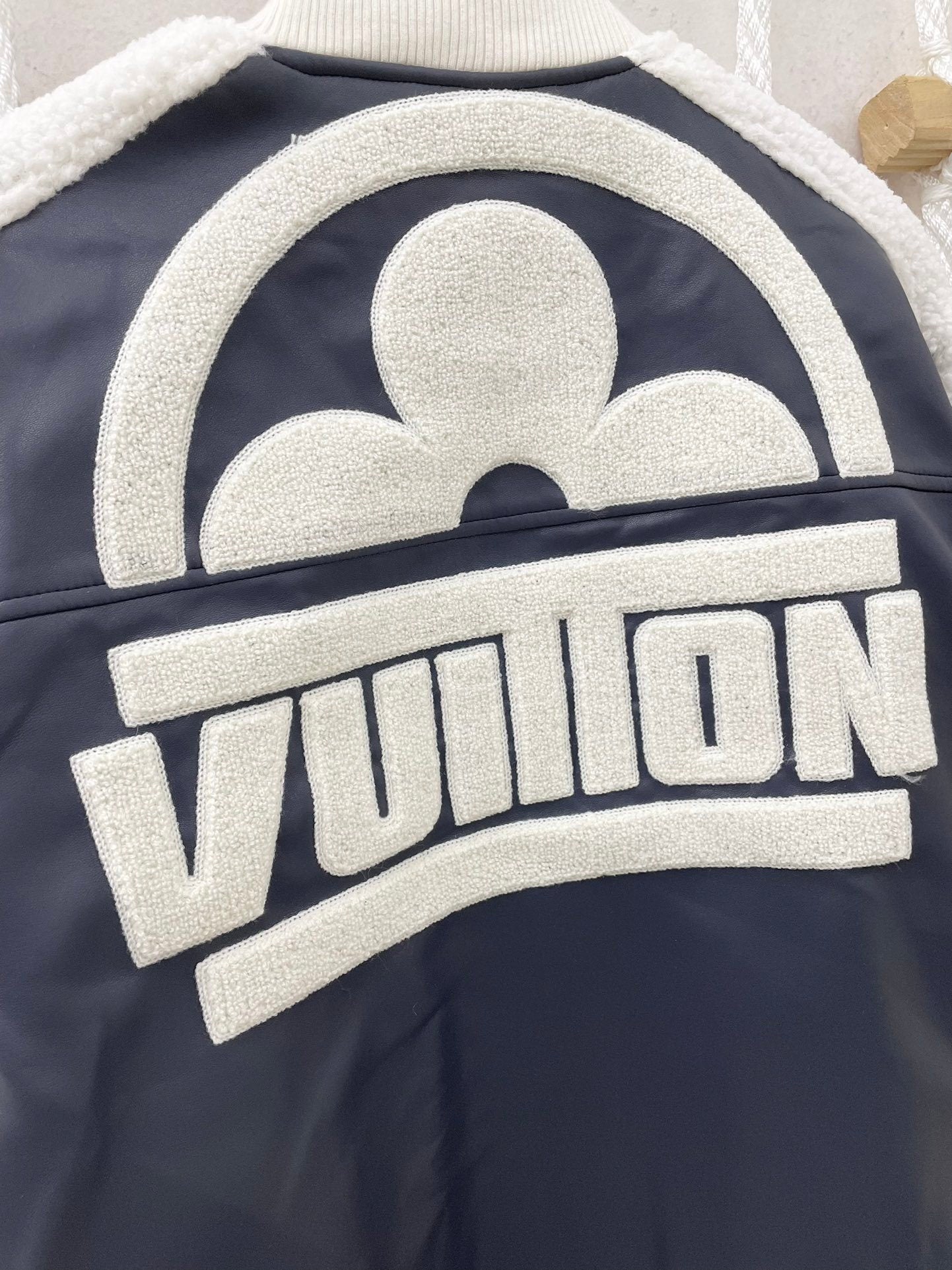Louis Vuitton Leather Jacket "Blue-White"