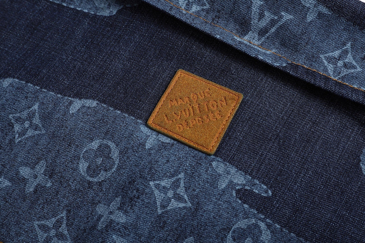 Louis Vuitton Monogram Short-Sleeved Chambray Shirt