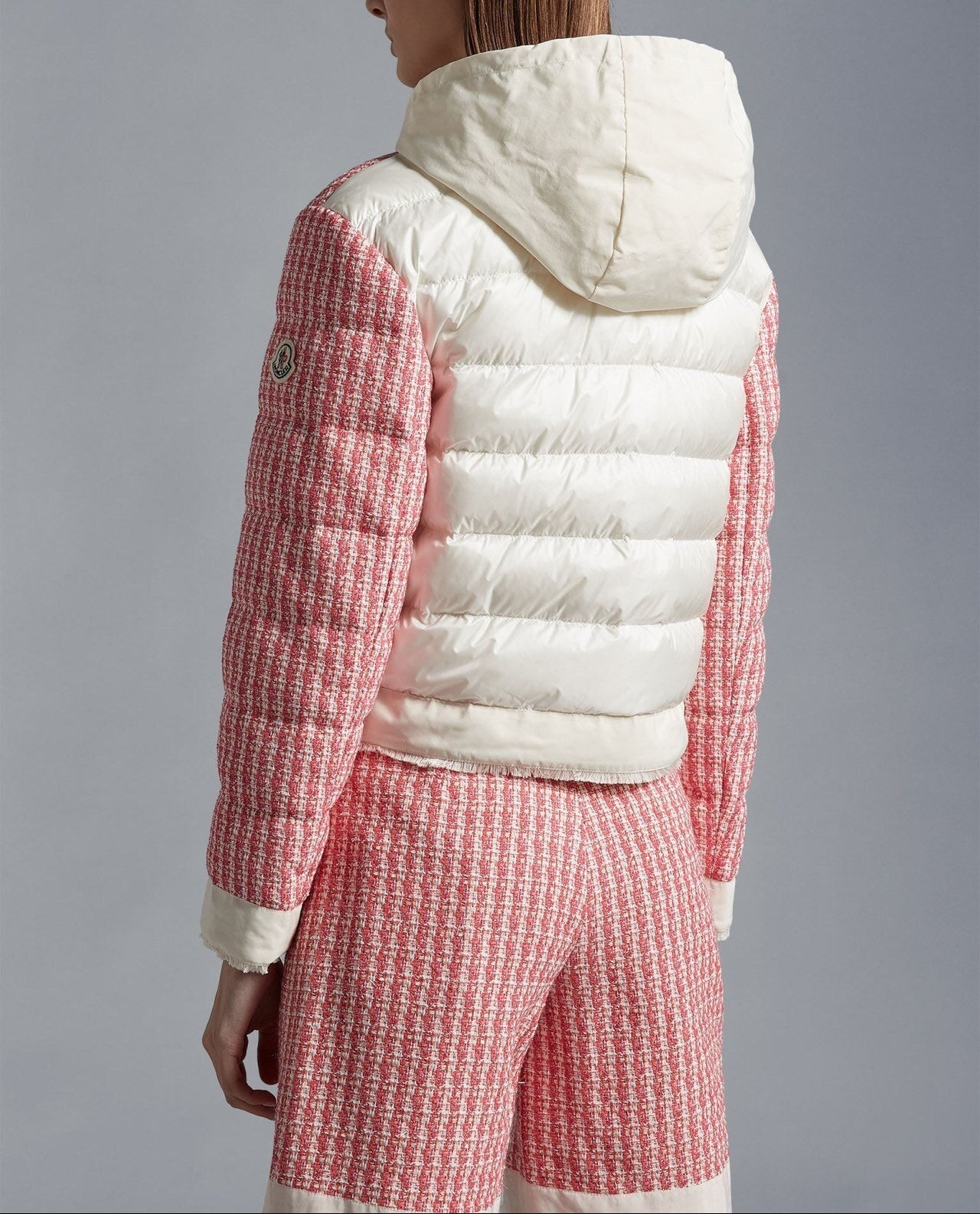 Moncler Remonay Tweed Down Jacket "Pink"