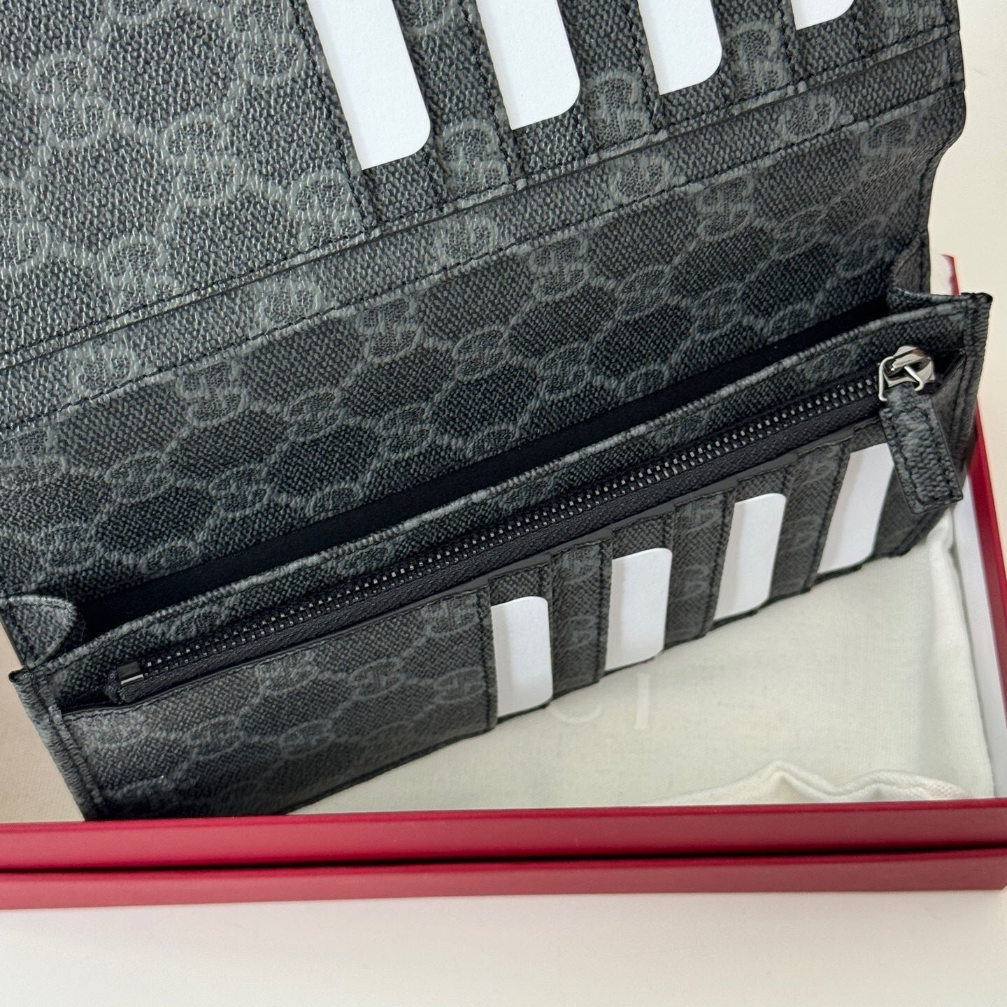 Gucci GG Emblem Leather Wallet