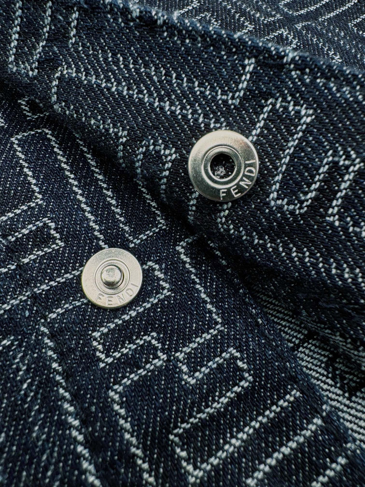 Fendi FF Jacquard Denim Jacket