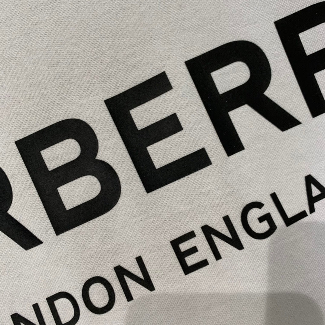 Burberry Logo Print Cotton T-Shirt "White"