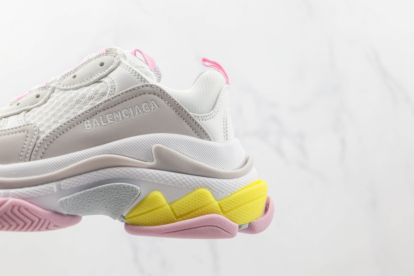 Balenciaga Triple S "Grey-Pink-Yellow"