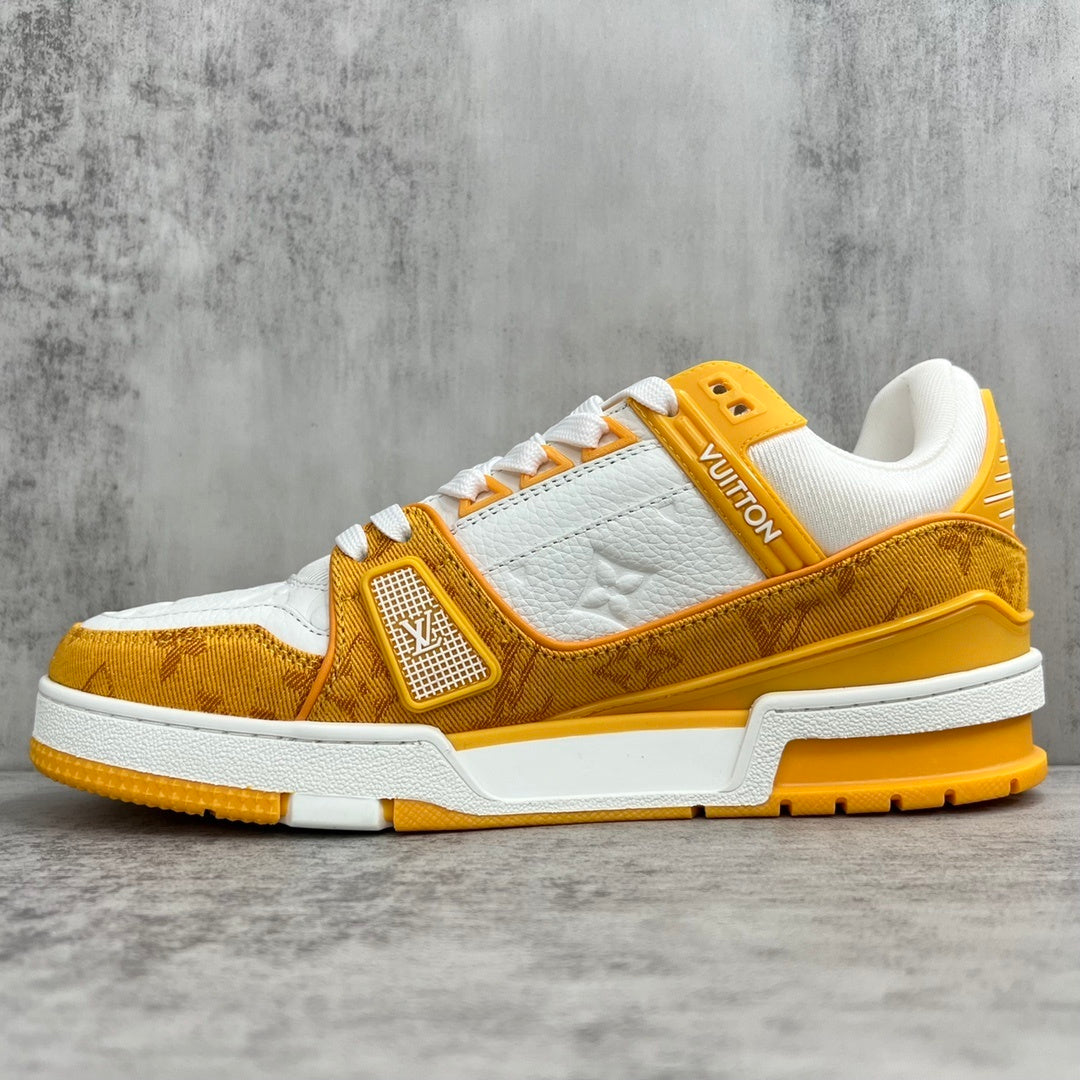 Louis Vuitton Trainers "Gold-White"