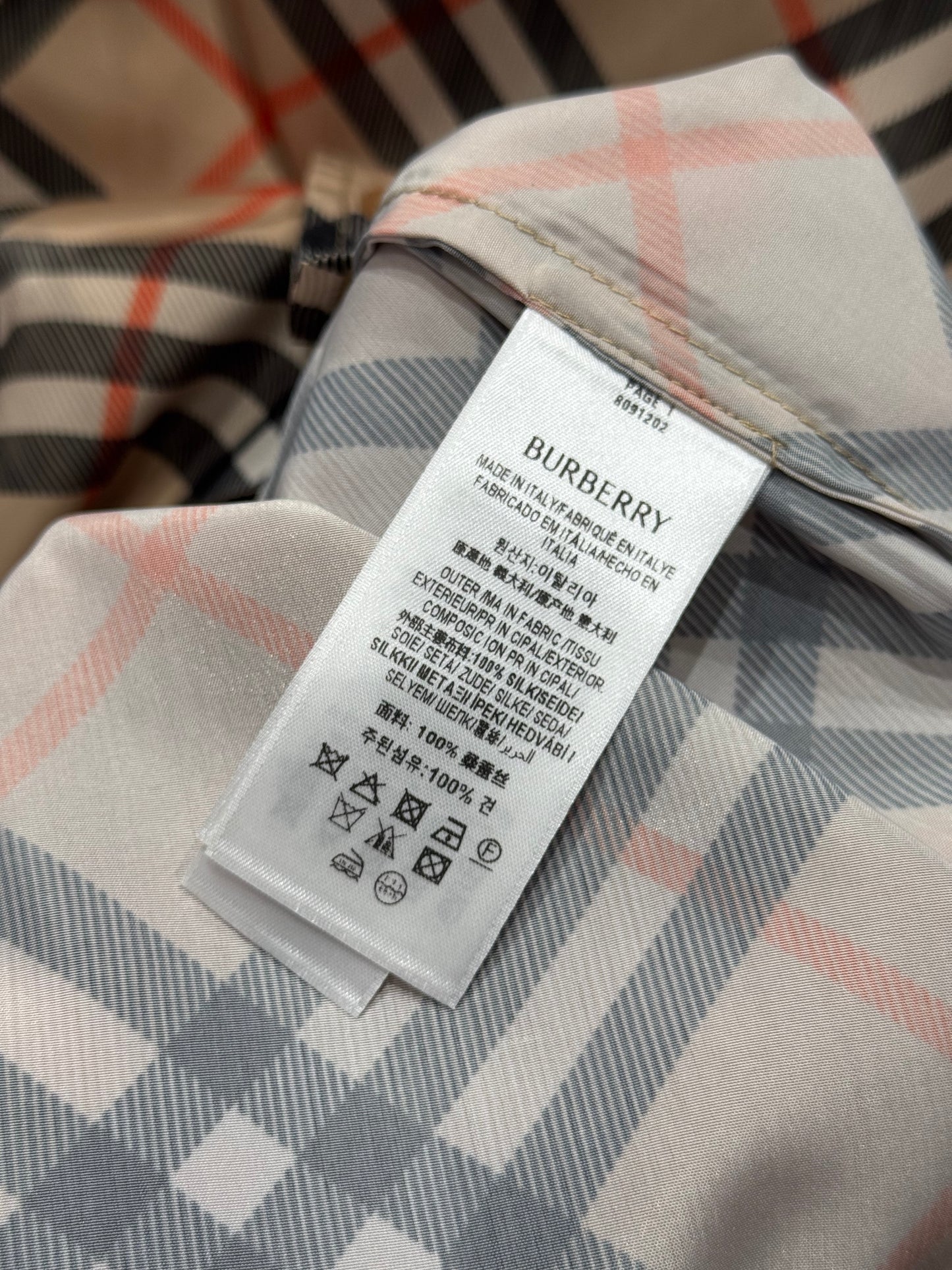 Burberry Check Cotton Shorts "Sand"