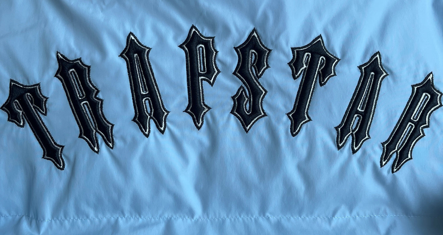 Trapstar Short Irongate Down Jacket "Blue"