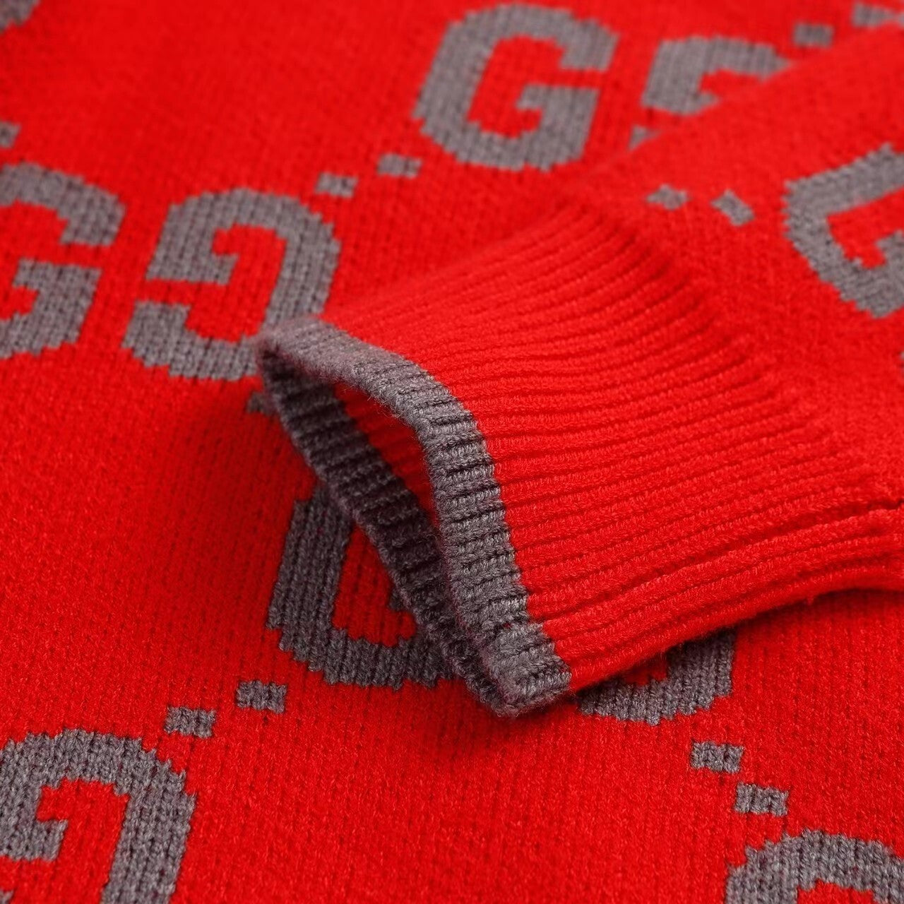 Gucci Sweater "Red-Grey"