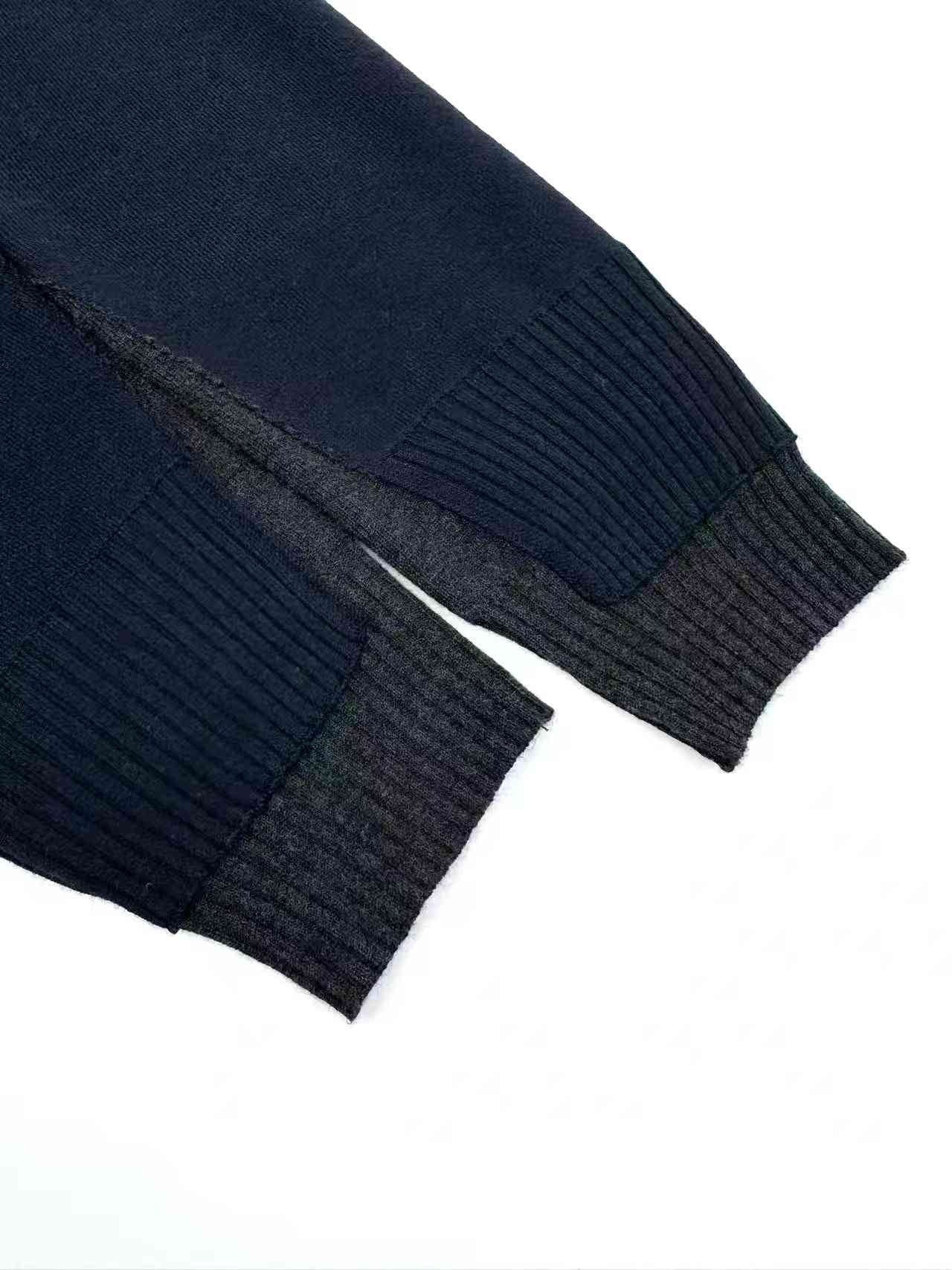 Miu Miu Silk Cashmere Cardigan Sweater "Navy"