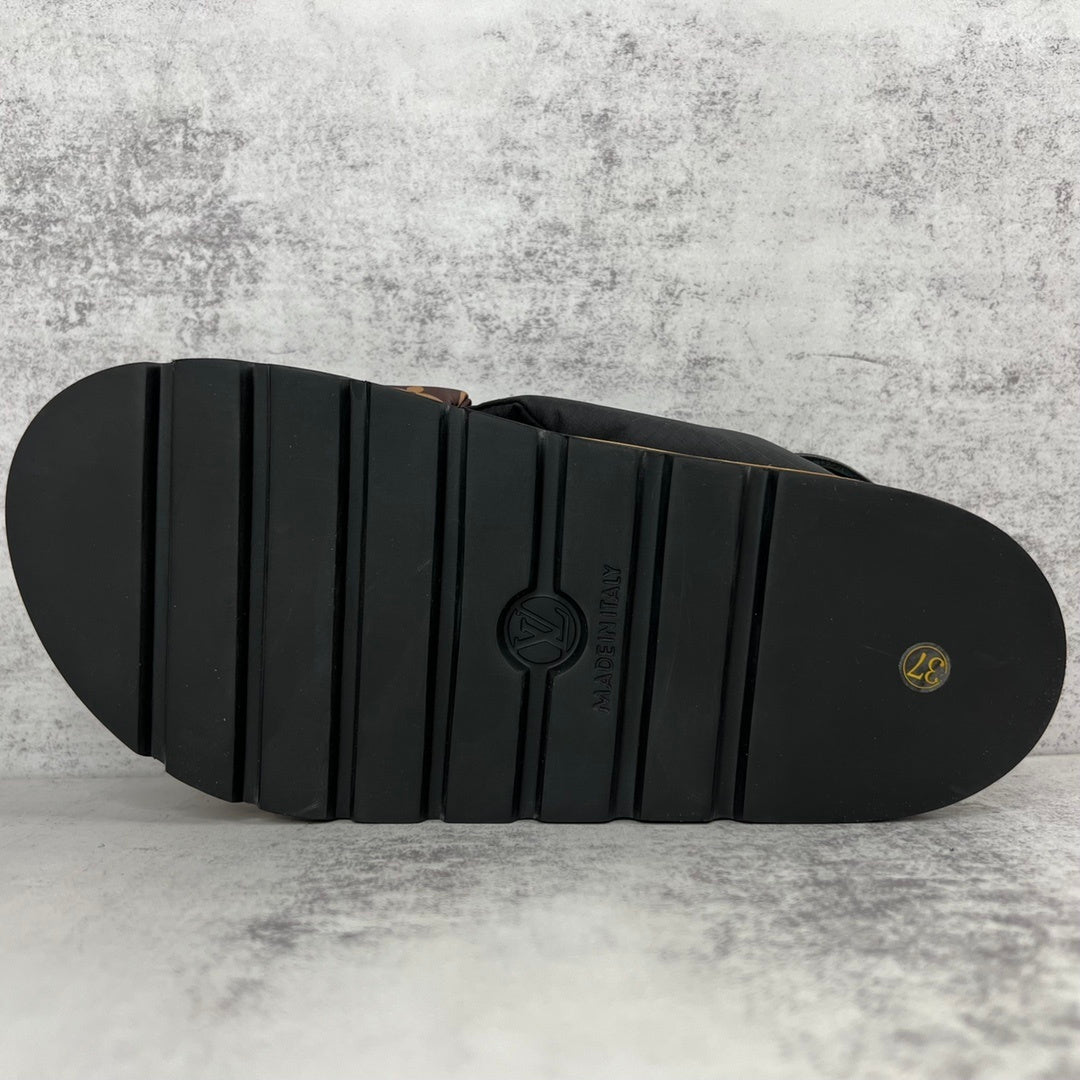 Louis Vuitton Sandals "Black-Brown-Beige"