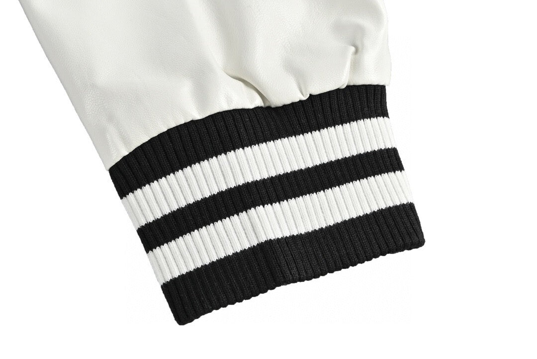 Burberry Rabbit Varsity Jacket "Black-White"