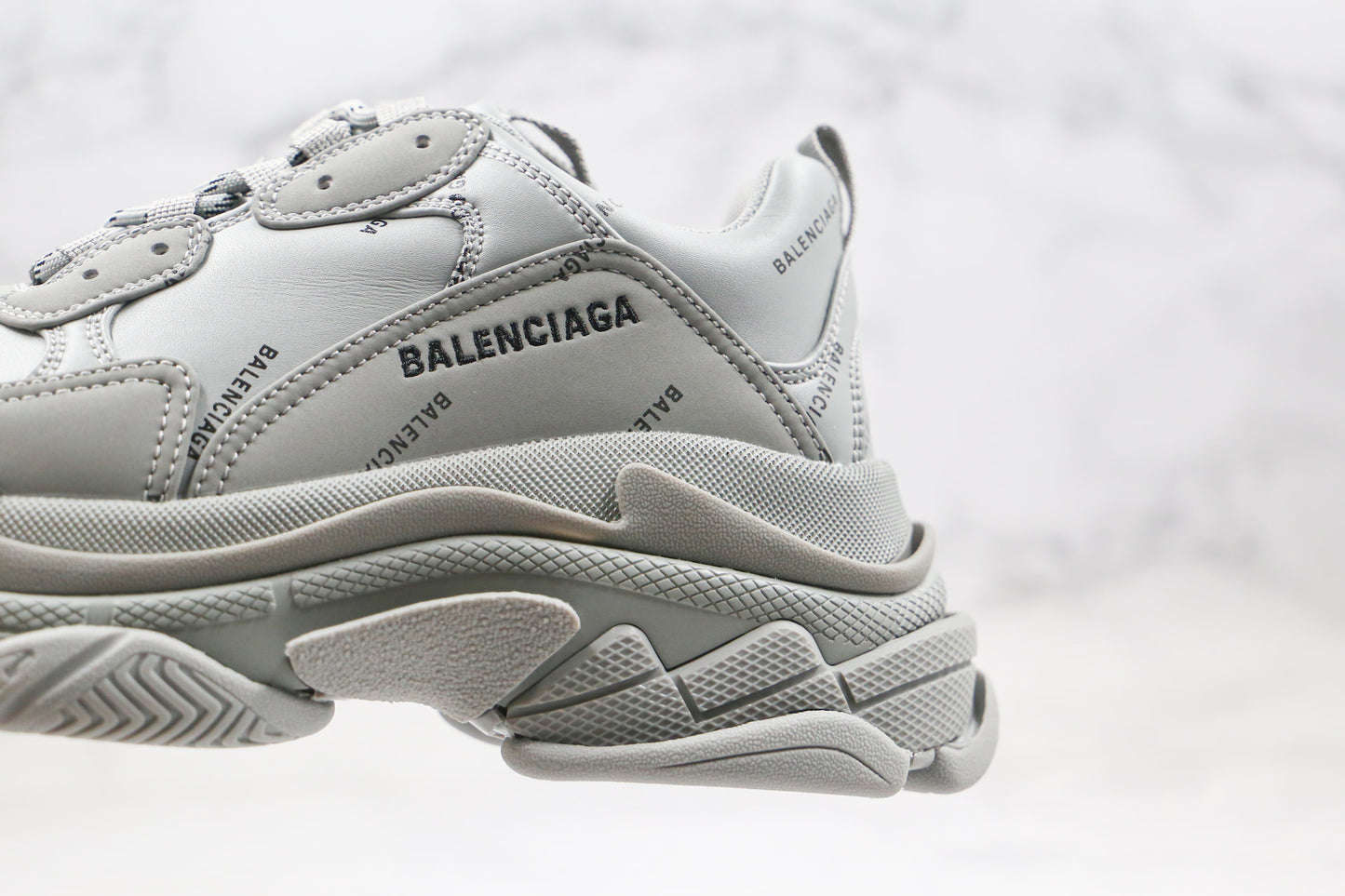 Balenciaga Triple S "Grey-All Over Logo"