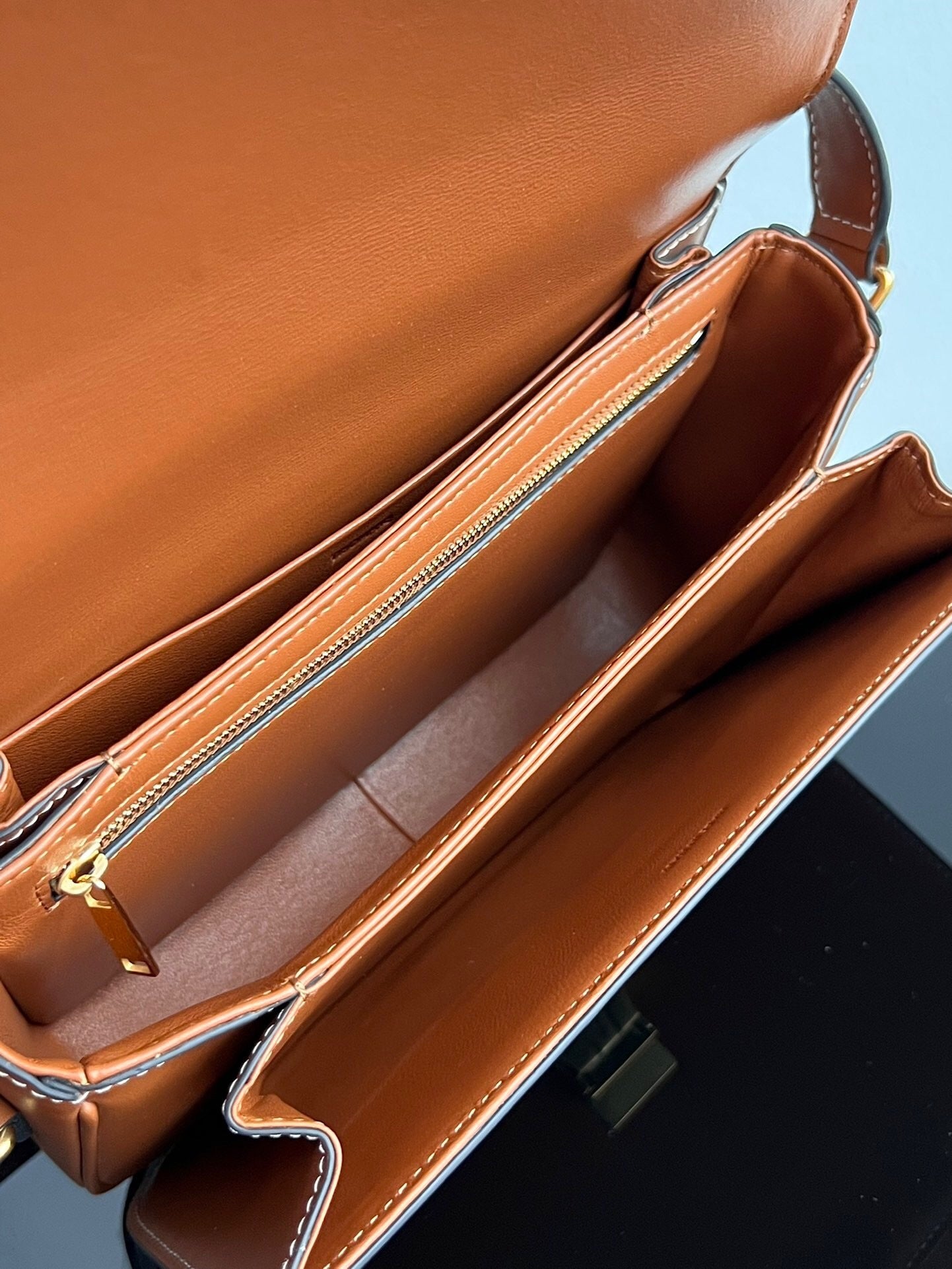 Celine Teen Triomphe Bag in Shiny Calfskin