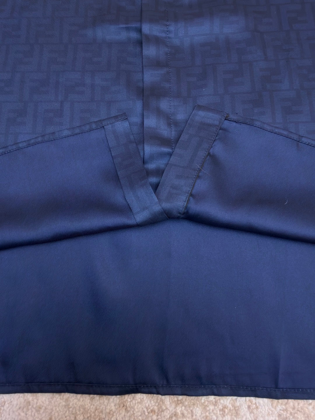 Fendi FF Silk Shirt "Blue"