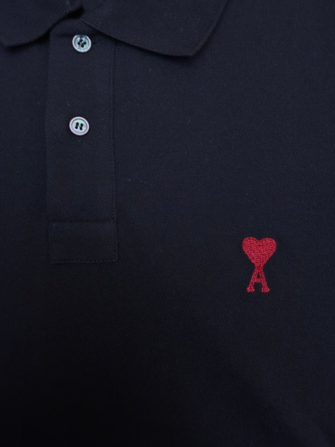 Ami Paris Polo T-Shirt "Black"