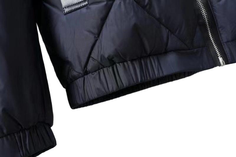 Prada Down Bomber Jacket "Navy Blue"