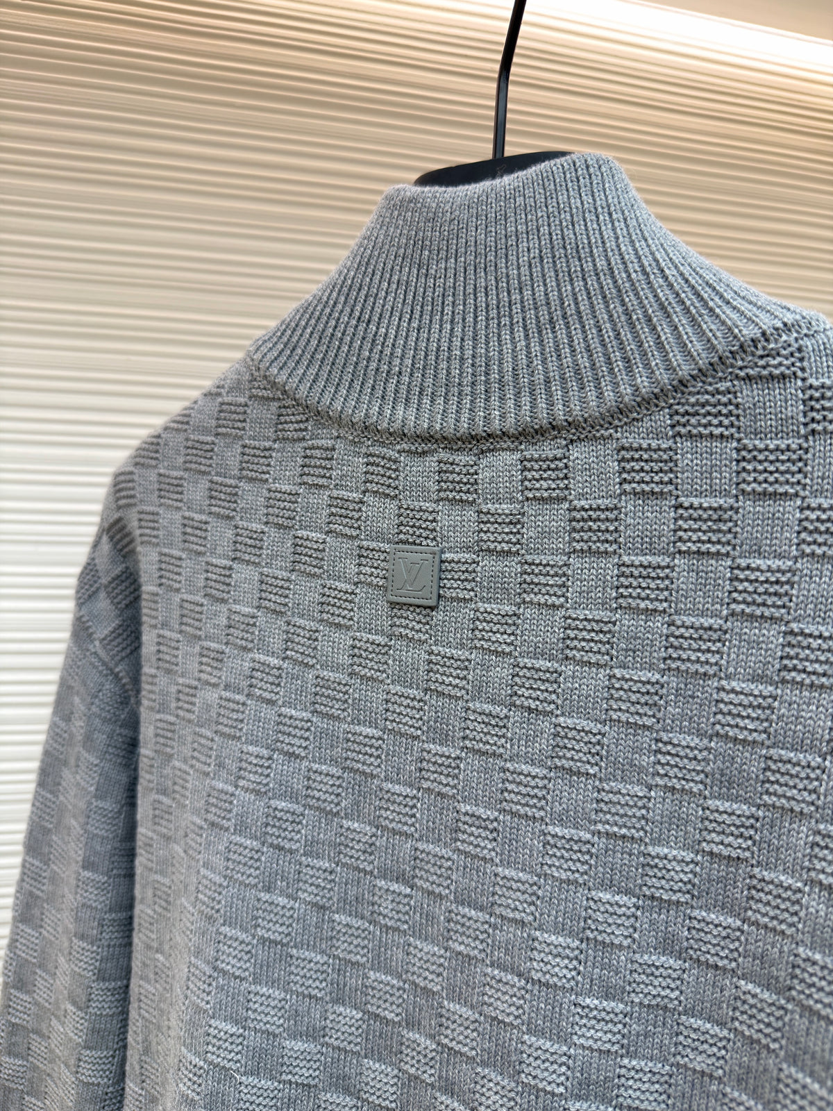 Louis Vuitton Cashmere-Wool Blend Half-Zip Pullover "Gray"