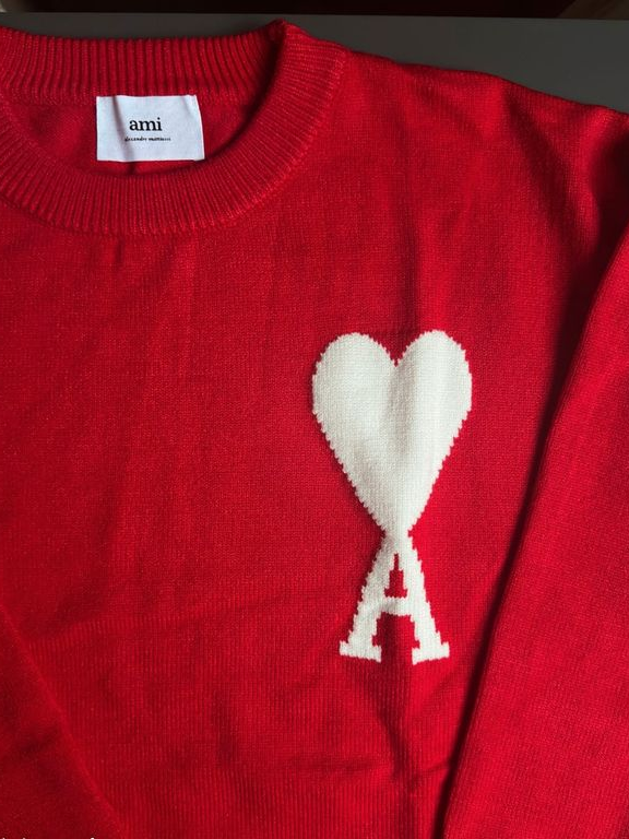 AMI Paris Ami De Coeur Sweater "Red"