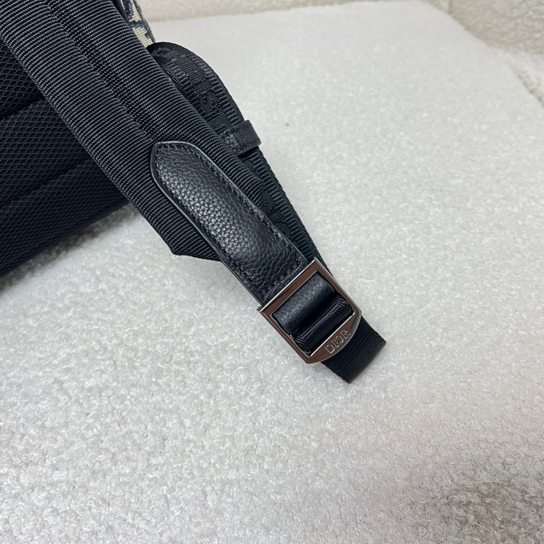 Dior Oblique Jacquard Saddle Backpack