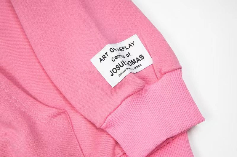 Gallery Dept. Centered Logo Hoodie "Pink"