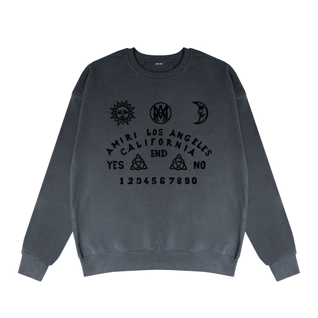 Amiri Ouija Board Sweatshirt "Grey-Black"