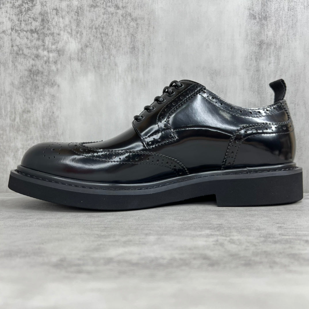 Dior Leather Oxford Shoes "Black"