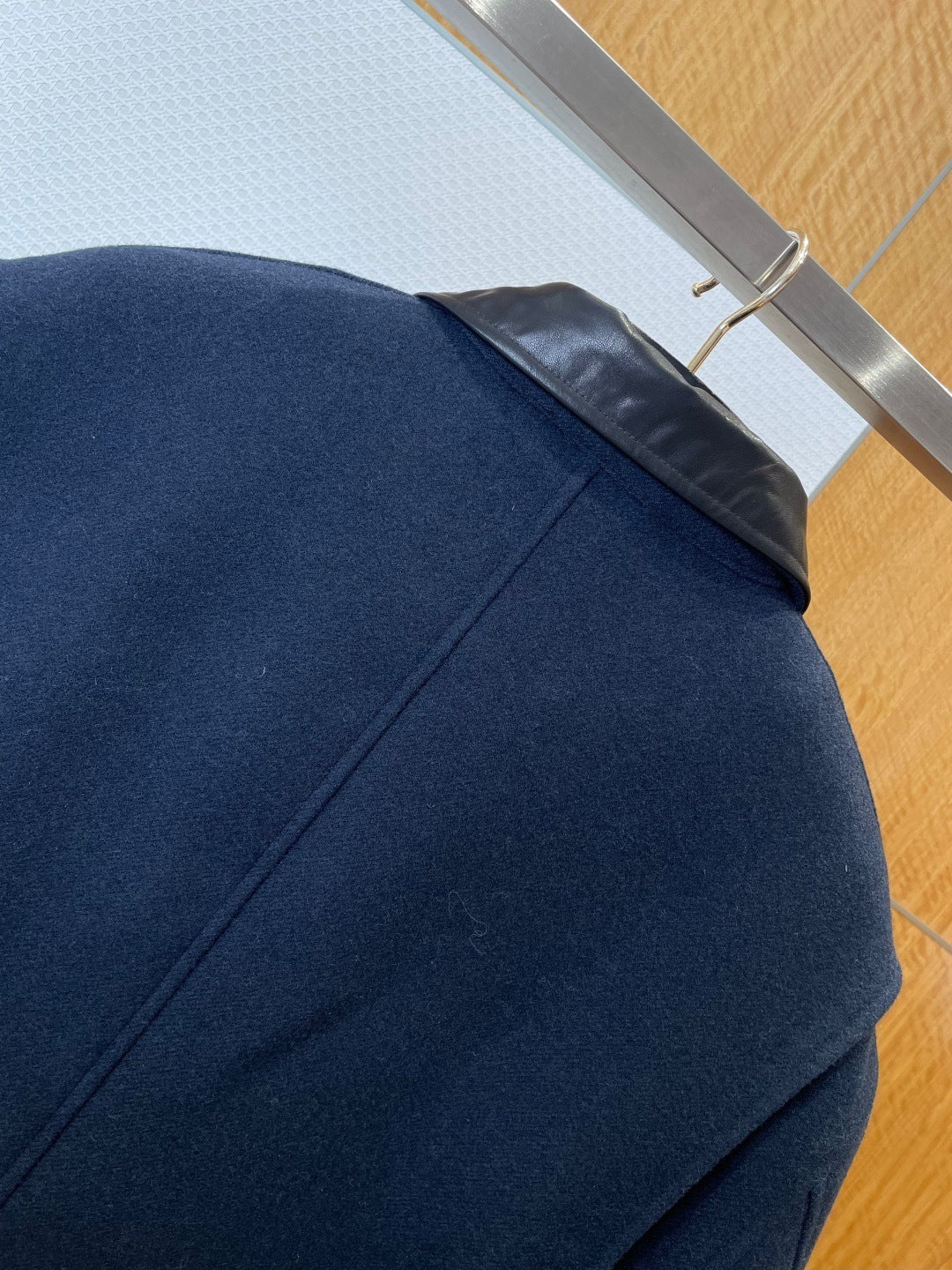 Miu Miu Washed Wool Cloth Blouson Jacket "Navy"