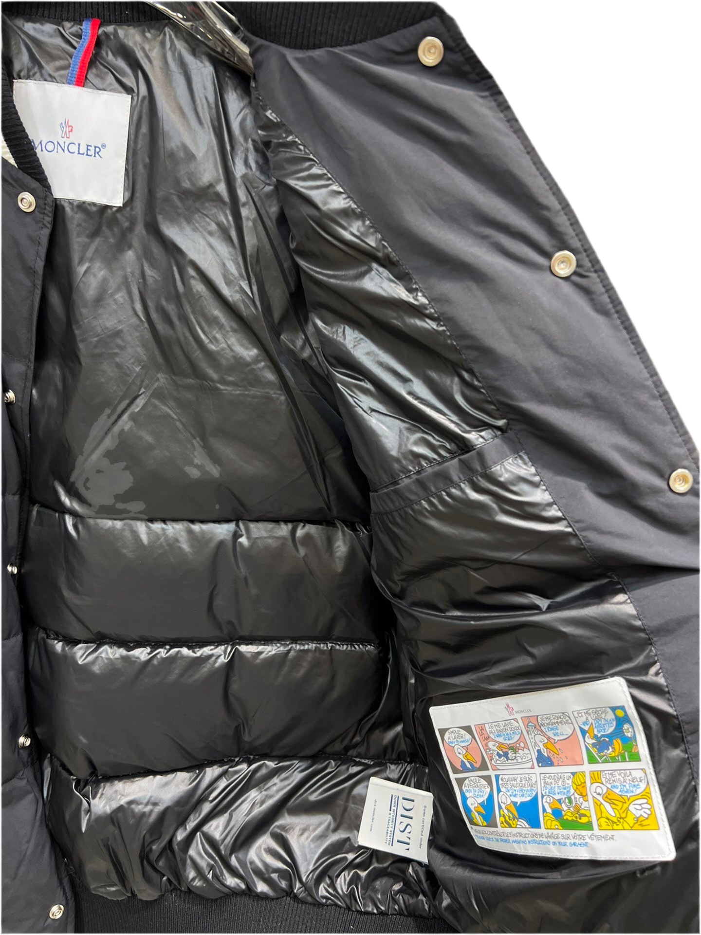 Moncler Bouchet Down Bomber Jacket "Black-White"