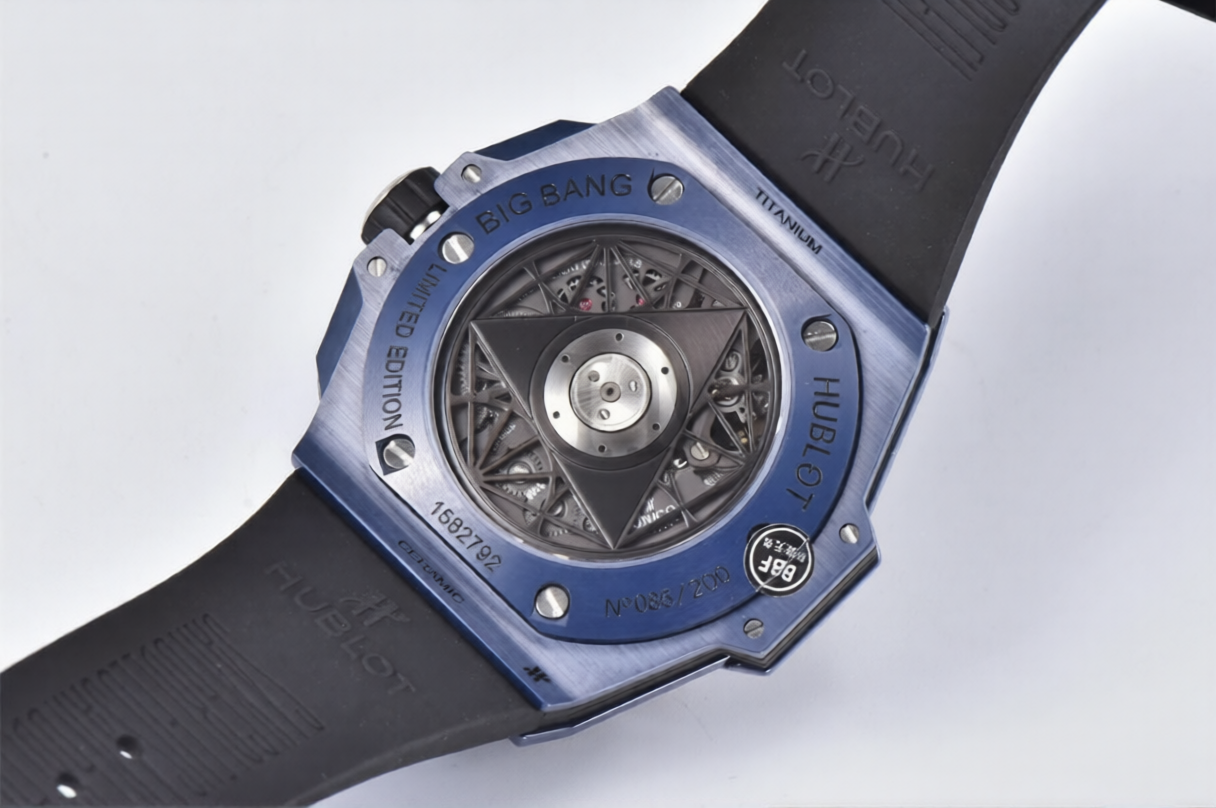 Hublot Big Bang Sang Bleu II 45mm Blue Rubber Strap Skeleton Dial