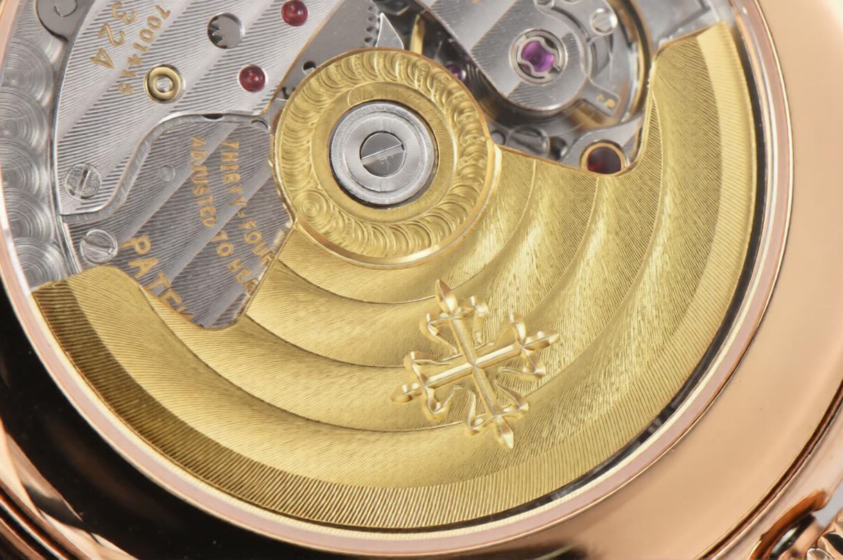 Patek Philippe Grand Complications Moonphase 38.5mm Brown Leather White Dial
