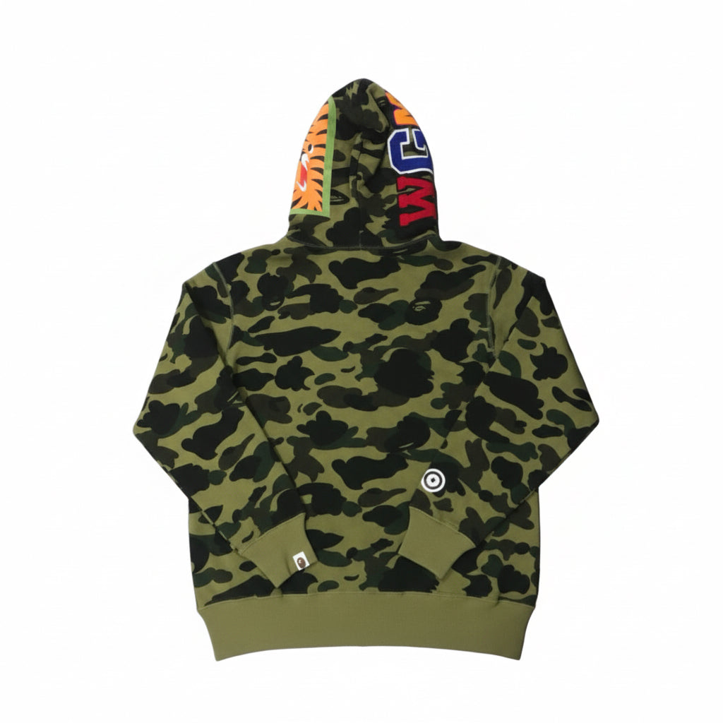 BAPE Colour Camo Shark Full Zip Hoodie "Green"