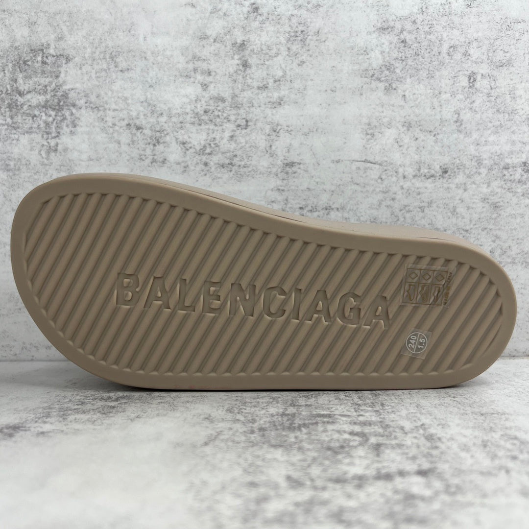 Balenciaga Chunky Slides "Beige"