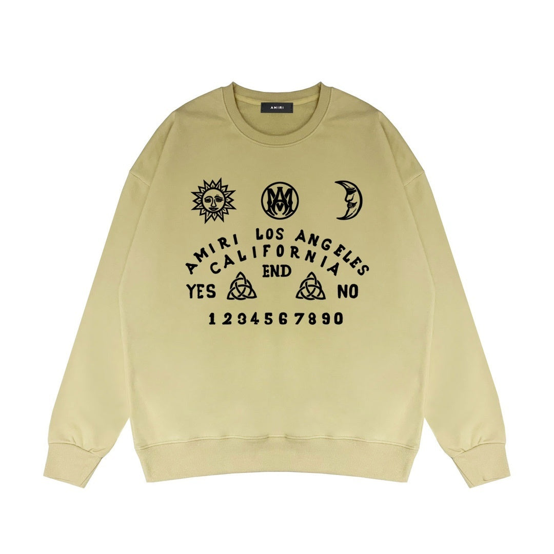 Amiri Ouija Board Sweatshirt "Beige-Black"