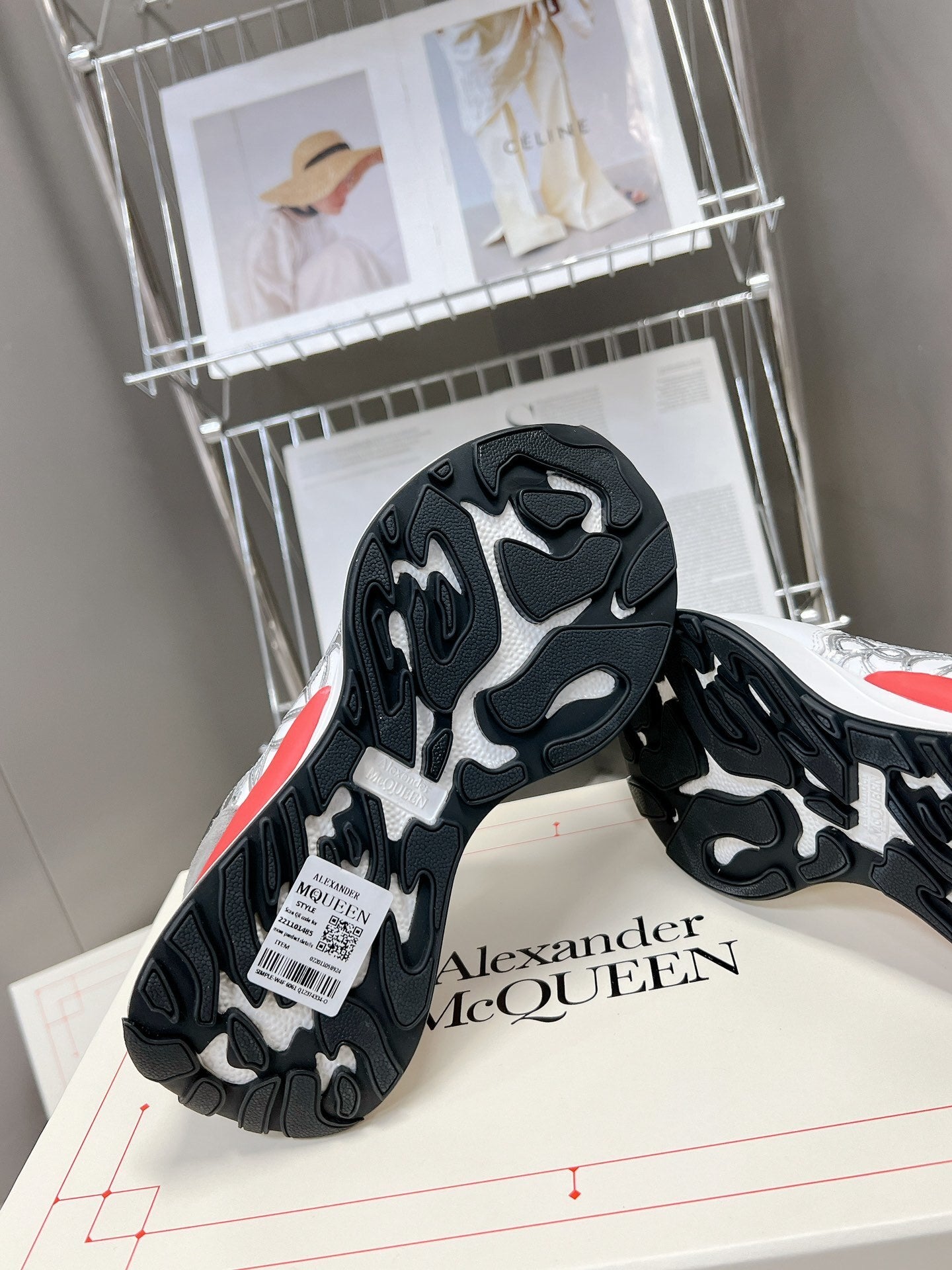 Alexander McQueen Sprint Runner "White-Grey-Red"