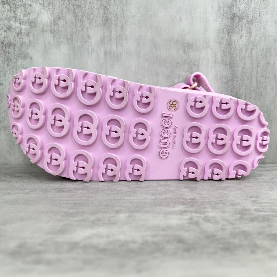 Gucci Horsebit Sandals "Lavander-Cream"