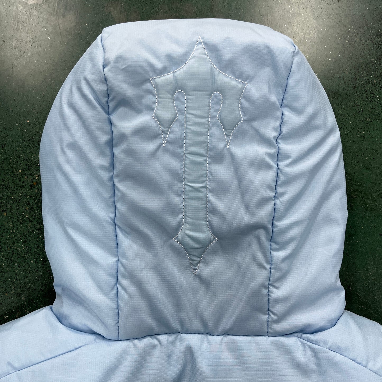 Trapstar Short Decoded 2.0 Down Jacket "Ice Blue"
