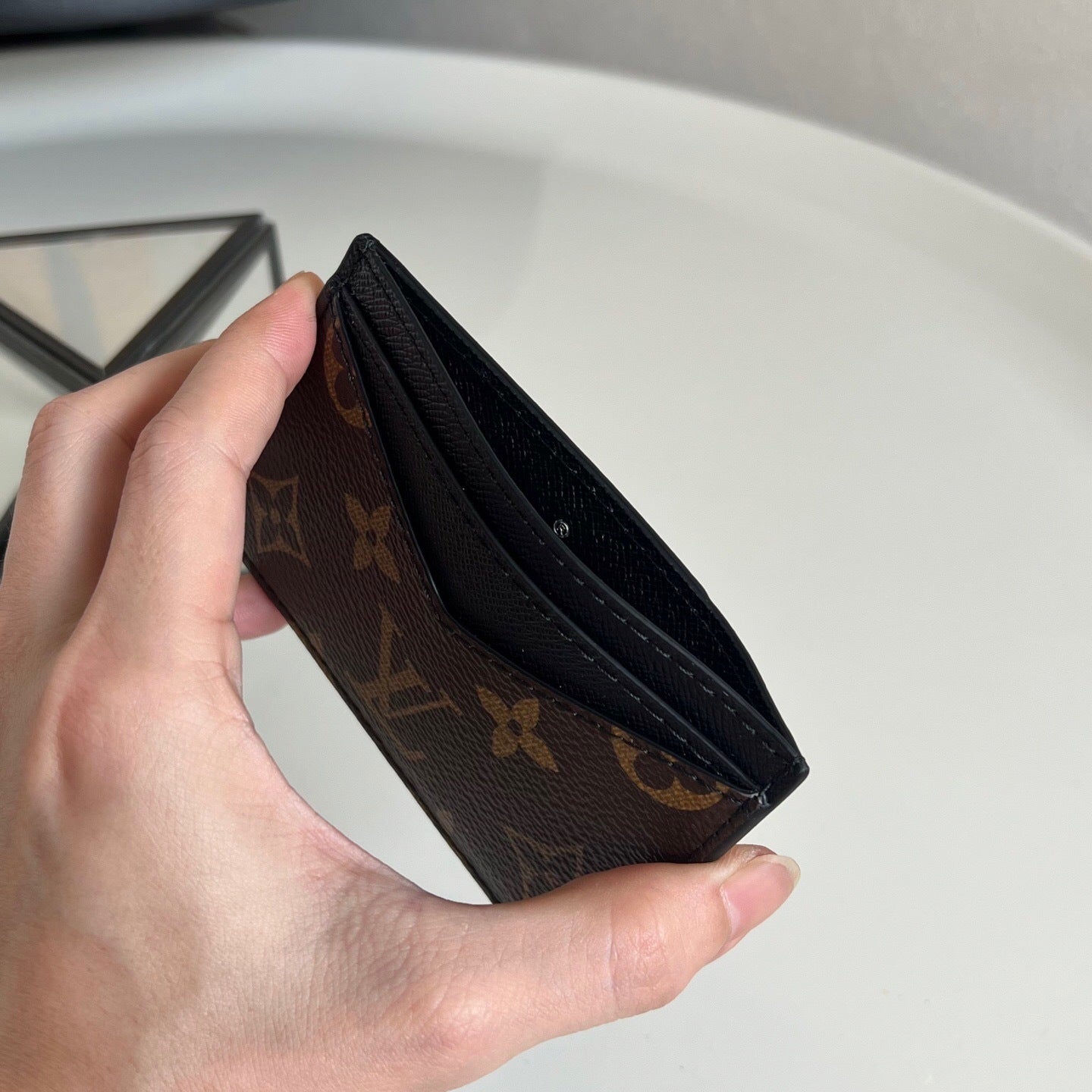 Louis Vuitton Neo Porte Cartes "Monogram Macassar Canvas"