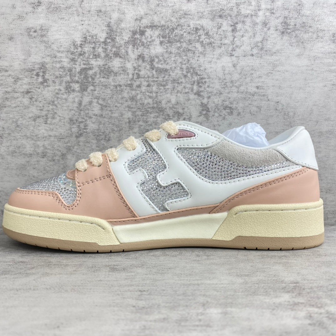 Fendi Match "White-Pink" Crystals