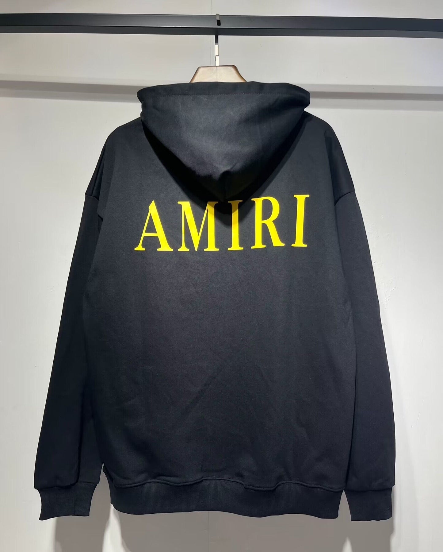 Amiri MA Logo Hoodie "Black-Yellow"