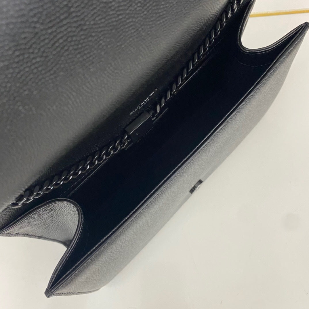 Saint Laurent Kate Medium in Grain De Poudre Embossed Leather