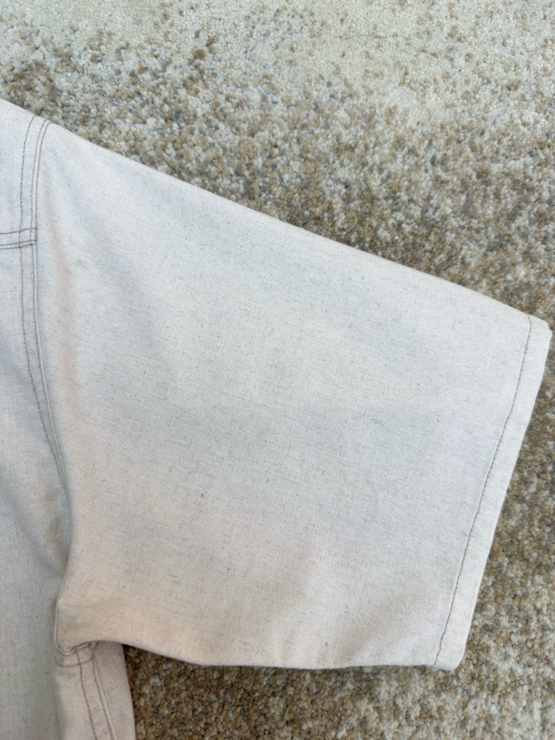 Prada Cotton-Linen Chambray Shirt "Neutral"