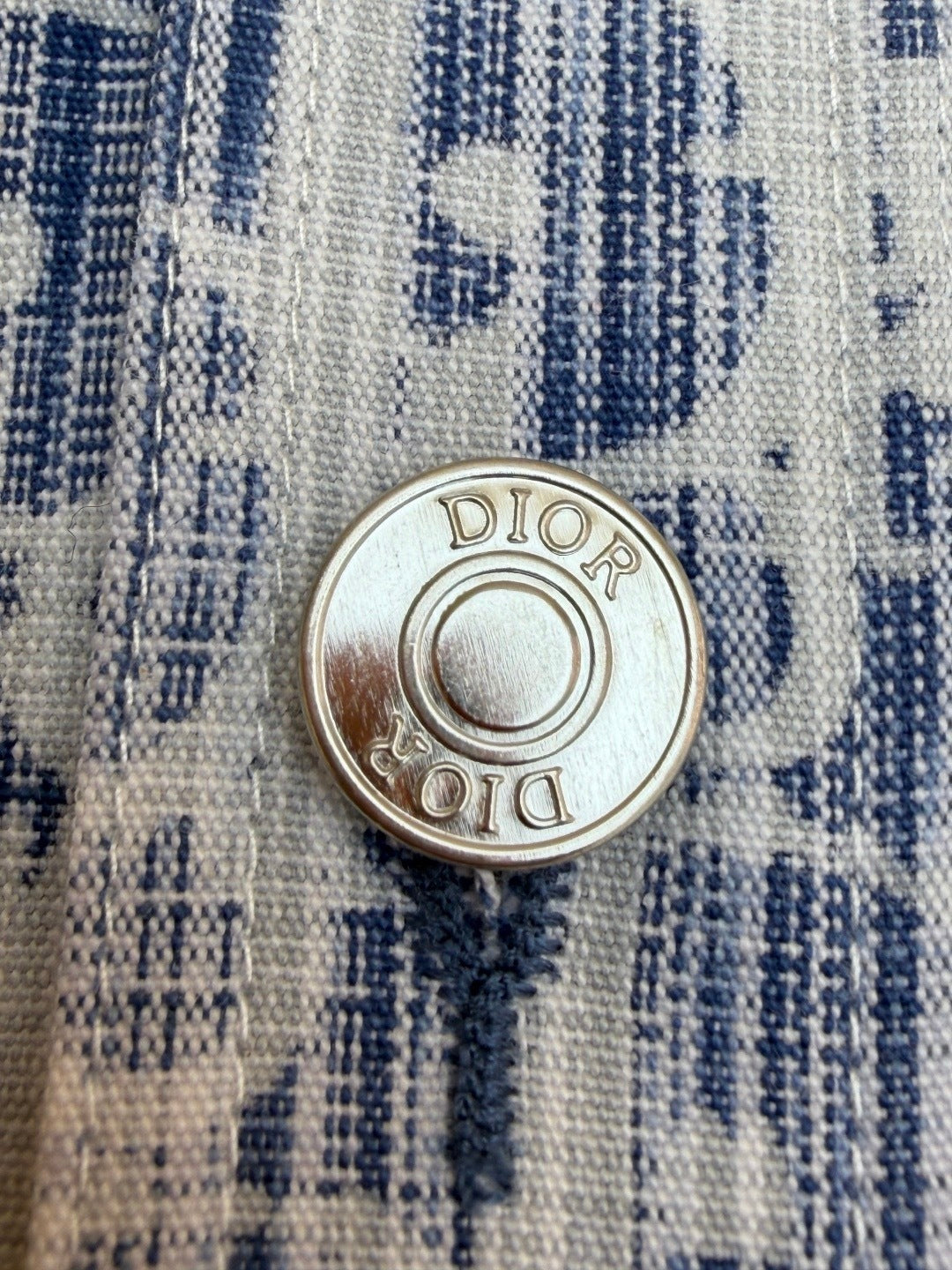Dior Overshirt "Blue and White Dior Oblique Kasuri Cotton Denim"