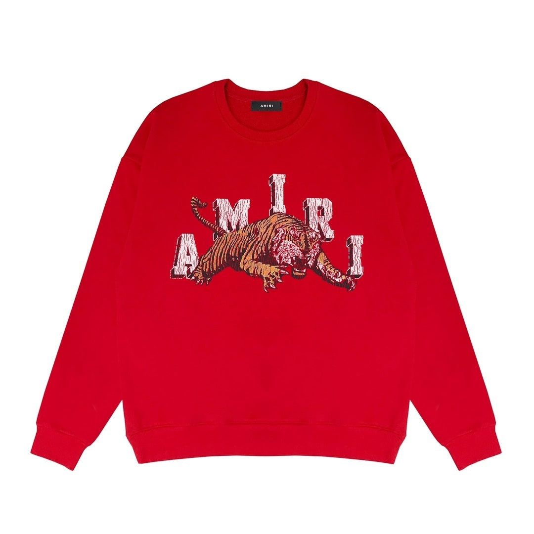 Amiri Vintage Tiger Sweatshirt "Red"