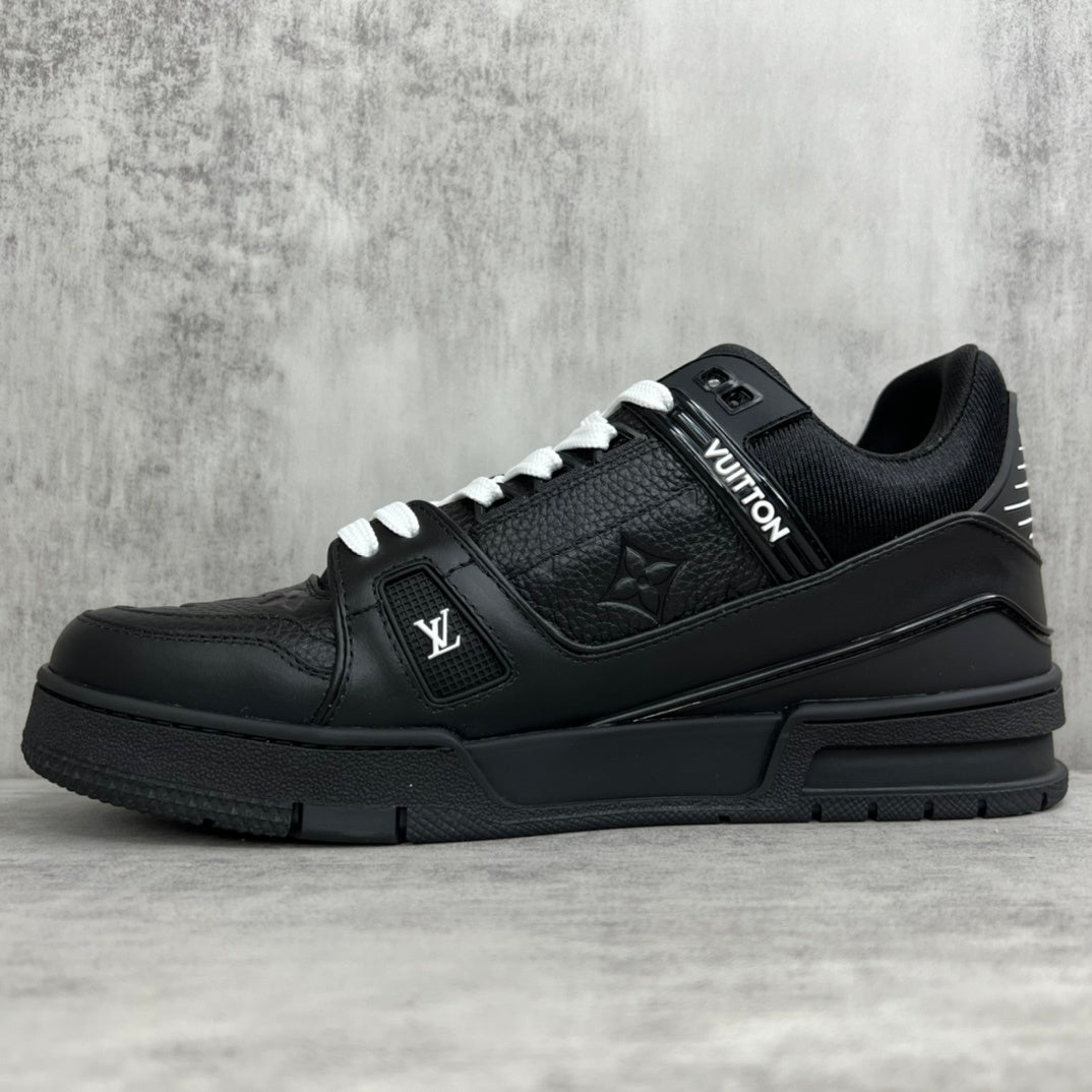 Louis Vuitton Trainers "Black Embossed Monogram"