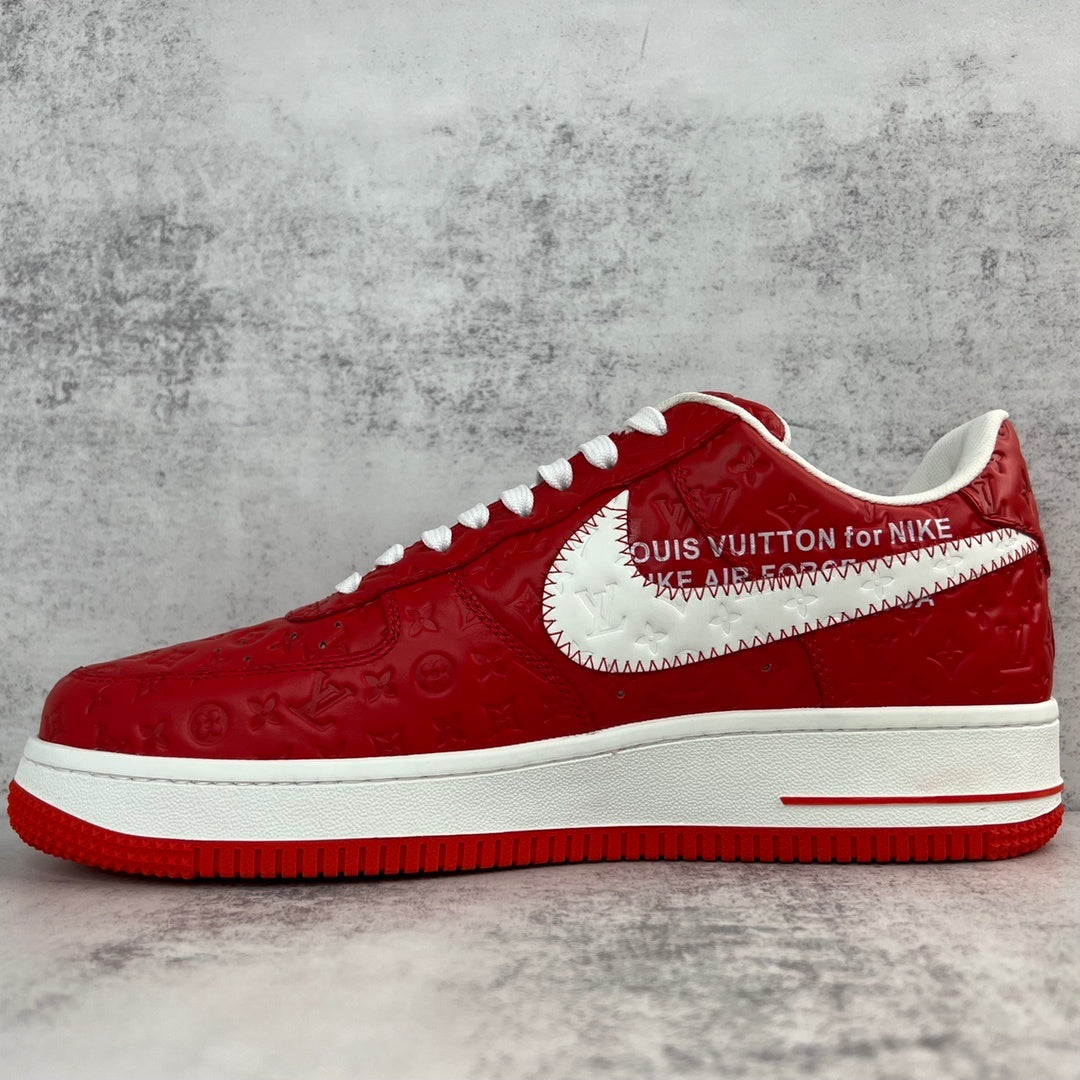 Louis Vuitton x Nike Air Force 1 "Red"
