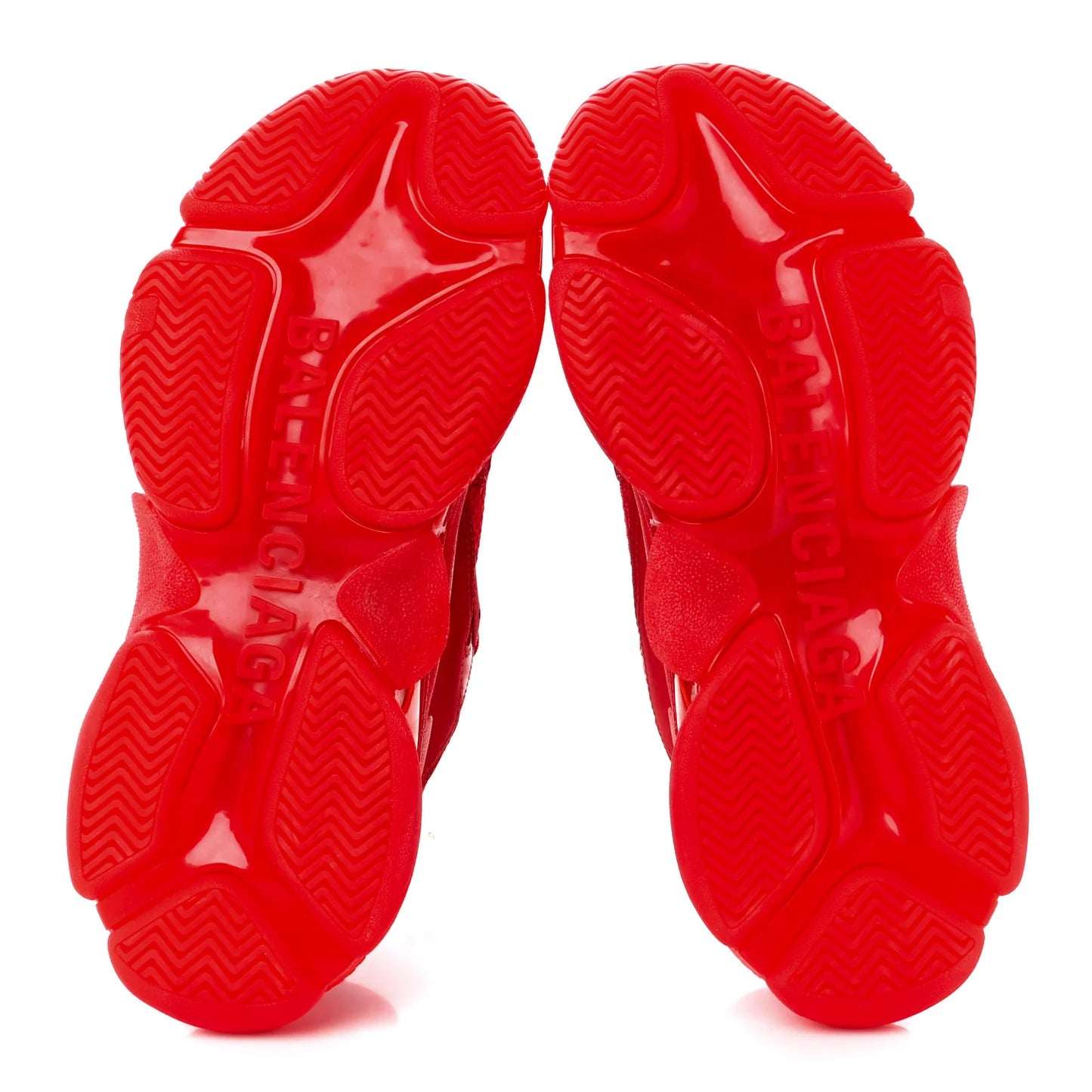 Balenciaga Triple S "Clear Sole - Red"